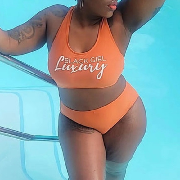 Other - NEW! Black Girl Luxury Tankini Bikini Tank Top Swimsuit 2pc - Size M